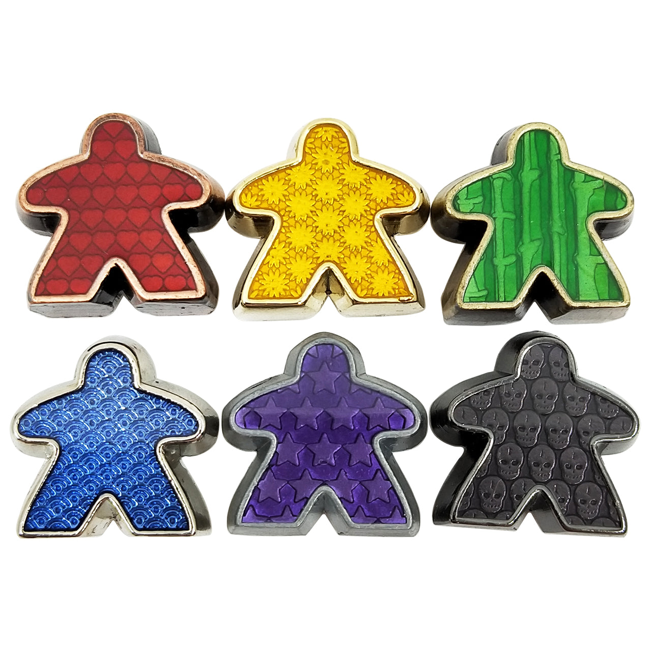 Deluxe Metal Meeples Mixed Pack (6)