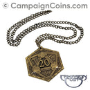 D20 Crits or Fails Medallion
