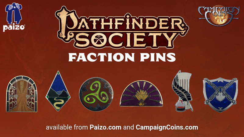 Pathfinder Pin Games Pathfinder Society Faction Pins