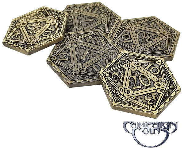 Epic D20 coins for Inspiration in 5e