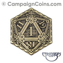 Epic D20 Coins - Gold (5)