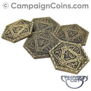 Epic D20 Coins - Gold (5)
