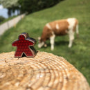 Deluxe Metal Meeples - Red (8)