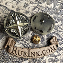 Deven Rue Compass Pin