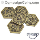D20 Crits or Fails Coins - Gold (5)