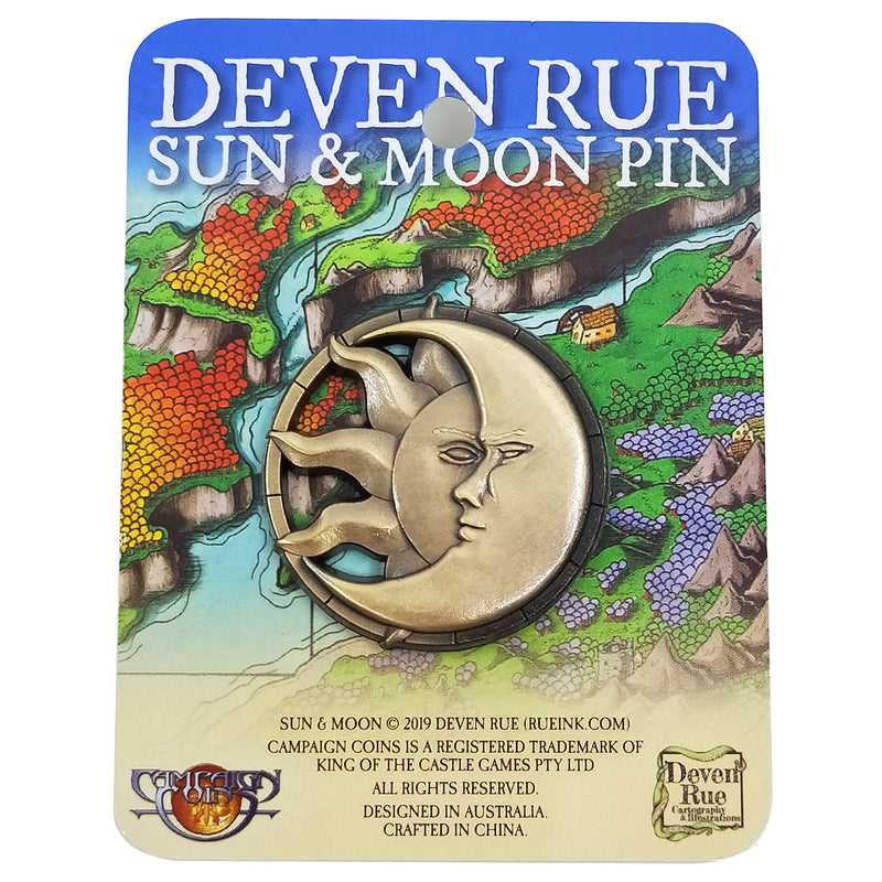 Deven Rue Sun & Moon Pin