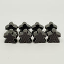 Deluxe Metal Meeples - Black (8)